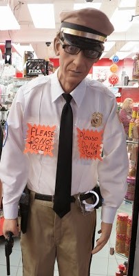 This dummy was found guarding the entrance to the As Seen On TV store.