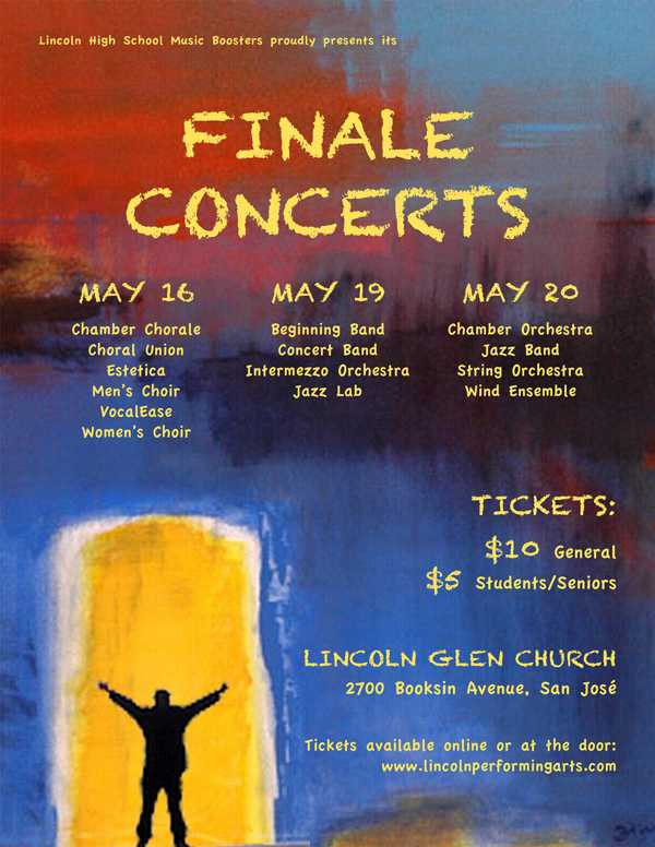 Music Finale Concerts: May 16, 19, 20