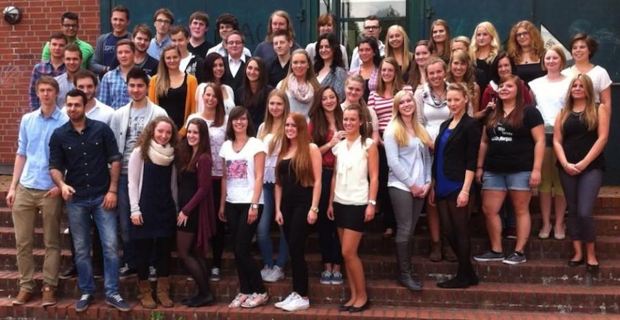 Students that graduated in 2014 from my school in Sprockhoevel, Germany, after 13 years of school (http://wilhelm-kraft-gesamtschule.de)