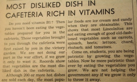 Taken from the March 26, 1943 edition of Lion tales.