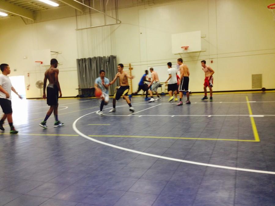 Future basketball players participate in a scrimmage during a past Open Gym.