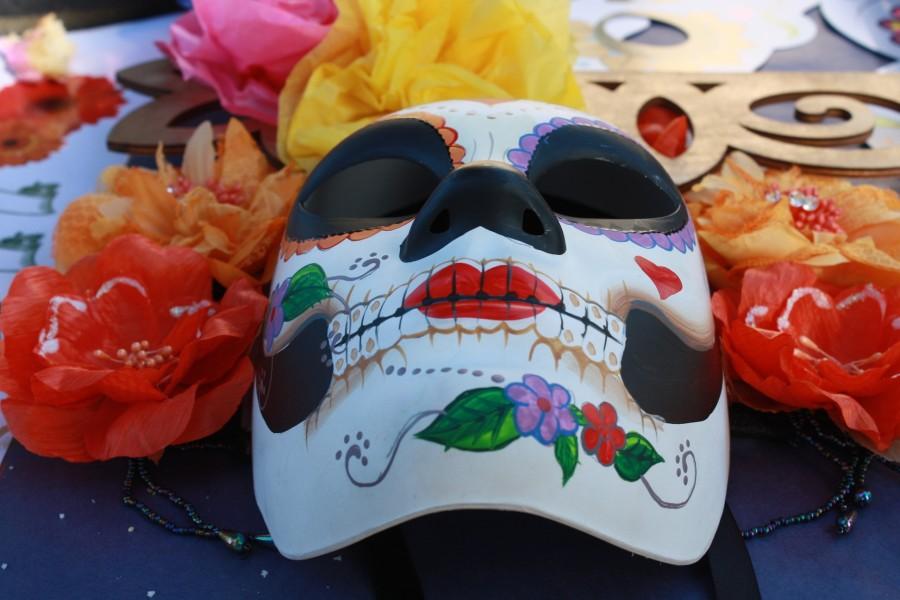 Students were making Mexican masks Calaveras. They were rich in detail and quality of craftsmanship.