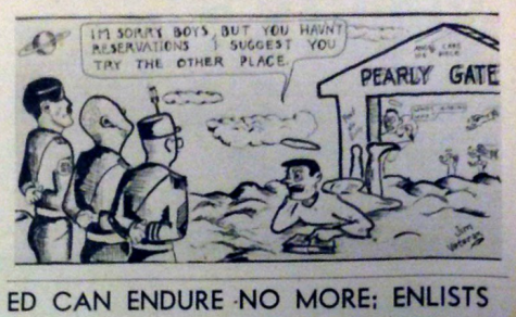 This cartoon can be found in a historical issue of Lincoln Lion Tales.