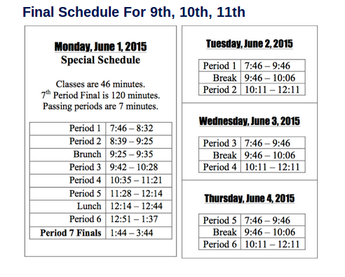 Lincolns Final schedule next week

