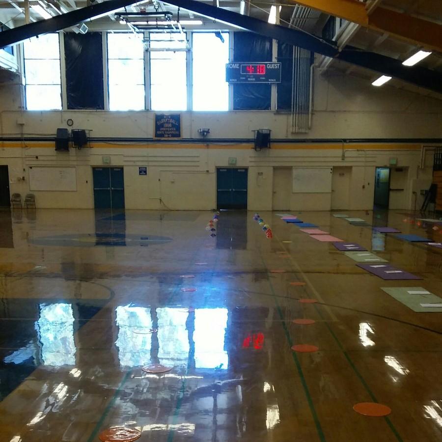 The inside if Lincoln's gym. (Carlos Sandoval / Lincoln Lion Tales)