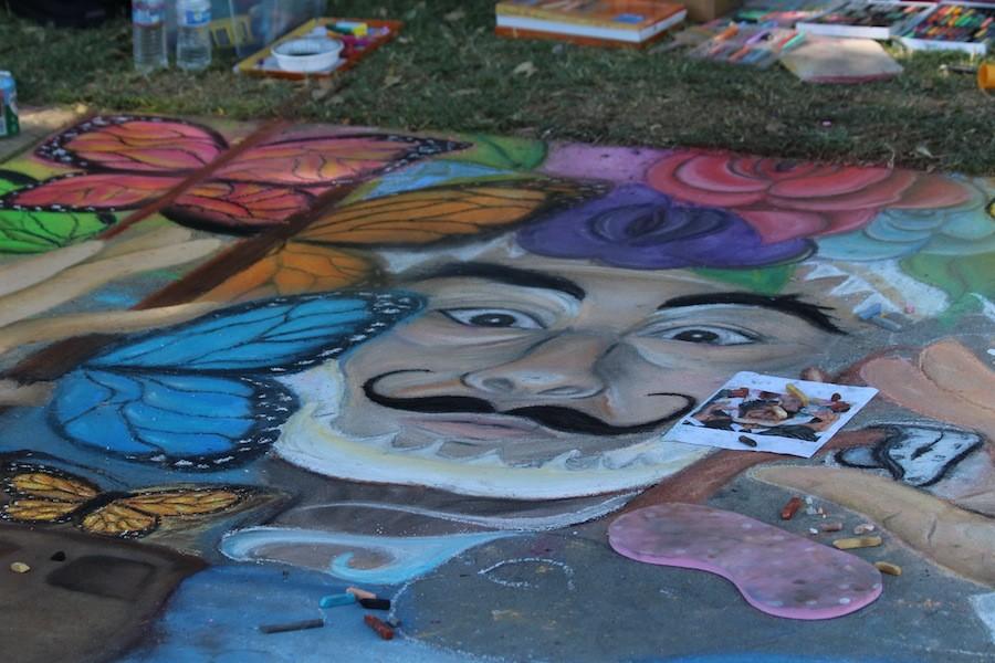 Lincolns Dali chalk art nearly finished.
September 19th 2015
(Juan Alcala / Lincoln Lion Tales)