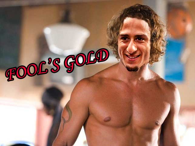 Photo illustration of Colin Kaepernick: possible winner for the Golden Fool of the Year? (Juan De Anda / Lion Tales)