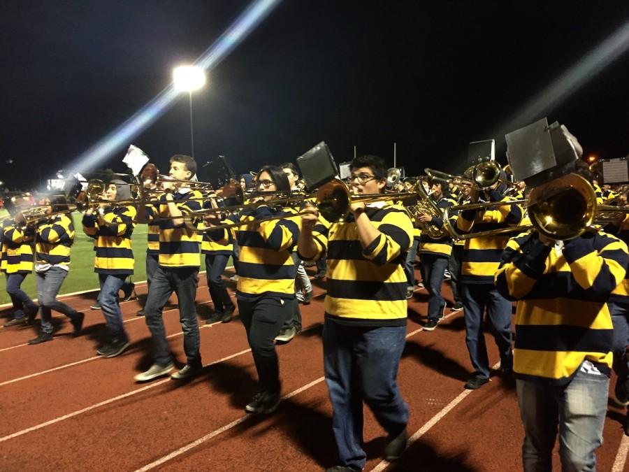 Lion Pride Band marches through the track playing thrilling music