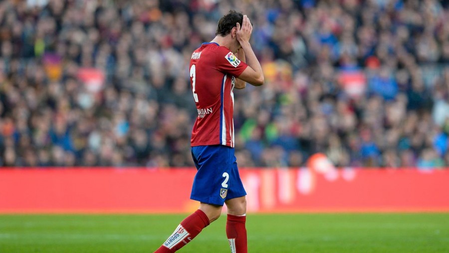 Diego Godín no podrá jugar la ida en el Vicente Calderón. Getty Images
