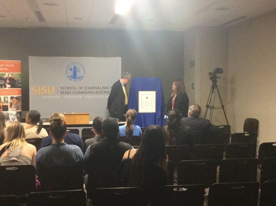 David Streitfeld is awarded the Hearst Award (Daniel Ceja/Lincoln Lion Tales)