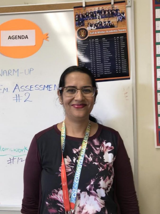 Amar Deep Kaur in her classroom  on October 13, 2017 (Siena  da Costa Pinto/ Lincoln Lion Tales)