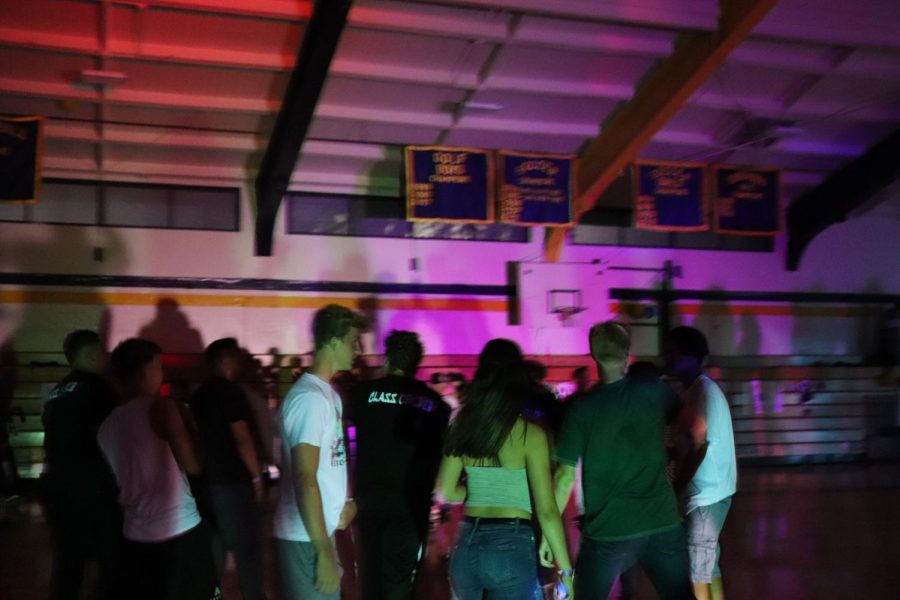 Lincoln students busting a move on the dance floor! While enjoying the music being played at the dance. August 16, 2019 at the Lincoln Gym. (Andrea Saldana/Lion Tales)