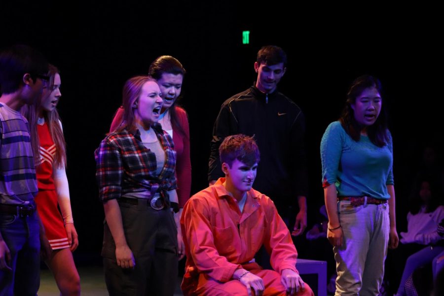 Victims of the shooting displaying their pain. SJSU came to Lincoln to show them a first-take of Bang Bang Youre Dead!. November 27, 2019 located in the Black Box Theater (Lion Tales/Andrea Saldana).