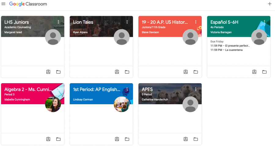 Lincoln+students+google+classroom.+%28Ariana+Noble%2FLion+Tales%29