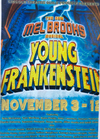 The playbill for Young Frankenstein