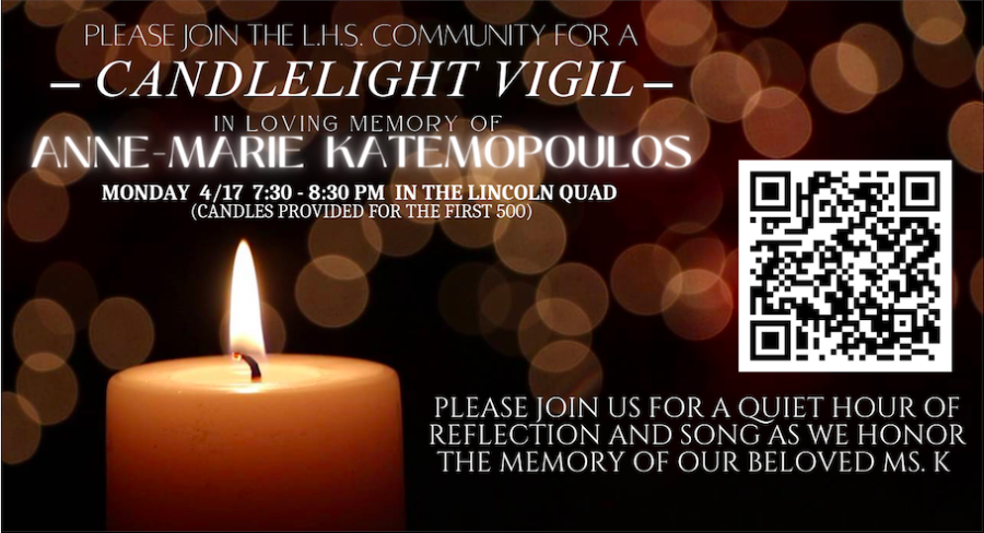 Join us to remember AMK on 4/17 from 7:30p-8:30p